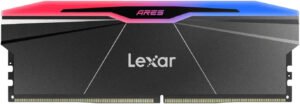 Lexar ARES RGB 2nd Gen DDR5 Desktop Memory, 32GB (2x 16GB) Capacity, 6000 MT/s Memory Speed, CL30 CAS Latency, 288-Pin, Intel XMP 3.0 & AMD EXPO Profile, Black