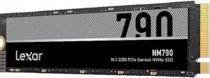 Lexar NM790 1 TB M.2 2280 PCIe Gen4x4 NVMe Internal SSD, Up to 7200MB/s Read & Up to 6500MB/s Write Speeds, 1.5M Hours MTBF, 1000TBW Endurance, Compatible with PlayStation5, Black