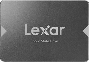 Lexar NS100 128 GB 2.5" SATA III (6Gb/s) Internal SSD, Up to 550 MB/s Sequential Read Speed & Up to 440MB/s Write Speeds, 64 TBW Endurance, Gray