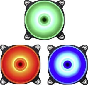 Lian Li BR Lite RGB PWM 120mm Case Fan, Triple Pack, Max.48 CFM / Max. 1.23 mm H2O Static Pressure, Black