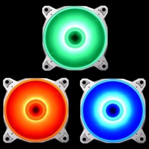 Lian Li BR Lite RGB PWM 120mm Case Fan, Triple Pack, Max.48 CFM / Max. 1.23 mm H2O Static Pressure, Black