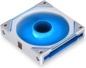Lian Li SL-Infinity 120 RGB Single Pack UNI Fan, Low Noise Level at High RPM, Quick Pin Connection, 40 LEDs, White