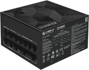 Lian Li SX Platinum 80 PLUS Platinum Fully-Modular ATX 3.1 Power Supply, 1000W, 120mm FDB Fan, Black