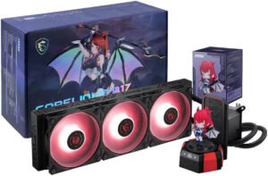 MSI CoreLiquid A17 MLG Edition Liquid CPU Cooler, 360mm Radiator Size, 3x Fan CycloBlade 9, 2050 RPM Fan Speed, 64.89 CFM Fan Airflow, Rifle Bearing Type