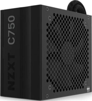 NZXT C Series 750W Semi-Modular ATX PSU, 80 Plus Bronze Rating, 2 Sata Cable, Steel/PCB/Plastic Material