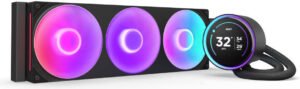 NZXT Kraken Elite 420 RGB, 420mm All-in-One Liquid CPU Cooler with 2.36" Customizable LCD Display, RGB Fans, and CAM Software Integration, Black