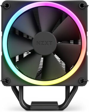 NZXT T120 RGB CPU Air Cooler with RGB, 4 Conductive Copper Heat Pipes, 120mm F120 RGB Fan, 27.5dBA Noise, 4-Pin PWM Connector, Suits LGA1700/115X/1200
