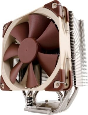Noctua Cooler NH-U12S, 120mm Focused Flow Fan with PWM, Max. Air Flow 93.4 m3/h, U-Type Tower Cooler Brown