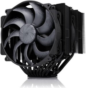 Noctua NH-D15 G2 Chromax CPU Coolers, 2x NF-A14x25r G2 Fans, 8 Heatpipes, 1500 RPM Fan Speed, 91.58 CFM Airflow, Copper Pipes, Aluminum Fins, Soldered Joint, Nickel Plating, Black