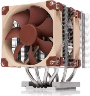 Noctua NH-D9 TR5-SP6 4U CPU Cooler, AMD Threadripper & Epyc sTR5 & SP6 Socket, 2x NF-A9 HS-PWM Fans, 2500 RPM Fan Speed, 96.3 CFM Airflow, SSO2 Bearing Type