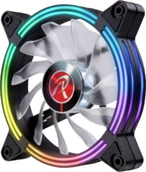 Raijintek SKLERA 12 RBW ADD - 1pc, Addressable LED, ADD 4pin header & PWM function, 11 blade fan & Hydraulic Bearing, Without remote controler