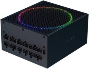 Razer Katana Chroma Full-Modular ATX Power Supply, 1200W Power, 80 Plus Platinum Efficiency, 105C Japanese Capacitors, 140mm PWM Fan, Zero RPM Mode, Black