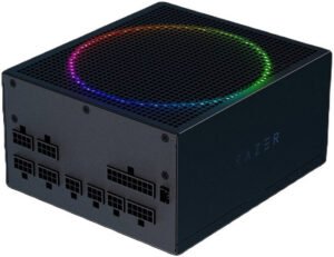 Razer Katana Chroma Fully Modular ATX Power Supply, 850W, 80 Plus Platinum Efficiency, 105C Japanese Capacitors, 140mm PWM Fan, Zero RPM Mode, Black