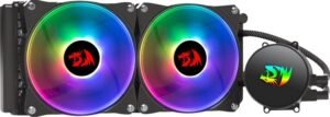 Redragon CCW-3000 - Effect X, ARGB Dual 120mm, Optimized Cold Plated and Low-Noise Pump Liquid CPU Cooler