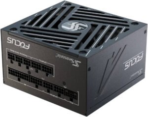 Seasonic FOCUS GX ATX 3.1 Fully Modular Power Supply, 750W Power, 80 PLUS Gold Efficiency, 135mm Fluid Dynamic Bearing Type, ATX/EPS Form Factor, Black