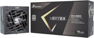 Seasonic VERTEX PX ATX 3.1 Fully Modular Power Supply, 1000W Power, 80 PLUS Platinum Efficiency, 135mm Fluid Dynamic Bearing Type, ATX/EPS Form Factor, Black