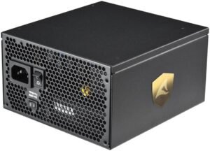 Sharkoon REBEL P30 Gold ATX 3.0 Full Modular Power Supply Unit, 1000W Power, 80 PLUS Gold Efficiency, LLC + DC/DC, 135mm FDB Fan, PCIe Gen5, HQ Japanese Capacitors, Black