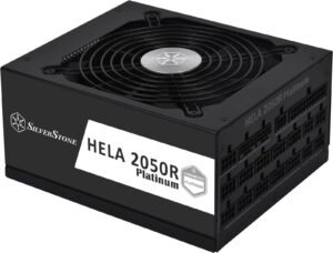 SilverStone HELA 2050R Platinum Fully Modular Power Supply, 2050W Power, Cybenetics Platinum Certified, Active PFC, All Japanese Electrolytic Capacitors, Black