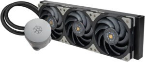 SilverStone Hailstone 360 Liquid CPU Cooler, 360mm Radiator, 3x 120mm LCP Pre-Installed Fan, 3000 RPM Speed, 95.1 CFM Fan Airflow, Copper Base with Plastic Body