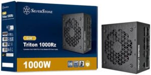 SilverStone Triton 1000Rz Full Modular Power Supply, 1000W Power, Cybenetics Gold, Single 120mm FDB Fan, Active PFC, Japanese Electrolytic Capacitors, ATX Form Factor, Black
