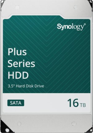 Synology 16TB Plus Series SATA III 3.5" Inch Internal NAS HDD, With High Reliability, Endurance And Performance, 7200 Rpm, SATA 6 Gb/s, 512MB Cache