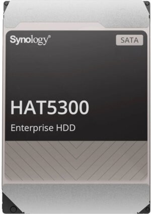 Synology 4TB HAT5300 SATA III 3.5" Internal Enterprise HDD, 7200 rpm Rotational Speed, 256MB Cache, Up to 243 MB/s Sustained Transfer Rate, 2.0 Million Hours MTTF
