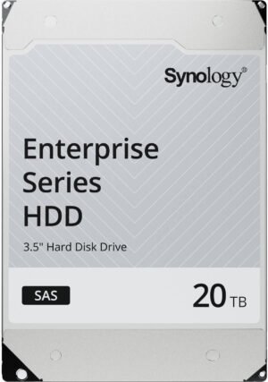Synology HAS5310 SAS Internal HDD, 20 TB Capacity, 3.5" Form Factor, 7200 RPM Speed, 281 MB/s Transfer Speed, SAS 12 Gb/s Interface