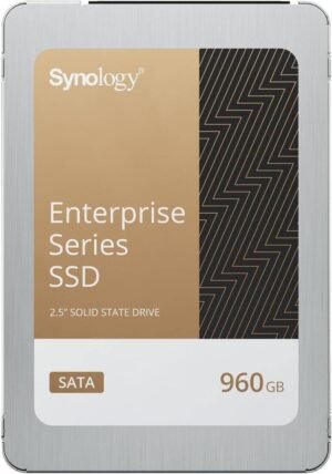 Synology SAT5221 Enterprise Series 2.5" Internal SATA SSD, 960GB Capacity, SATA 6 Gb/s Interface, 500 MB/s Sequential Read & 500 MB/s Sequential Write, 1,700 TBW