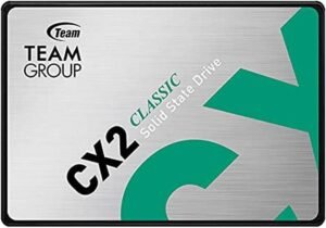 Team Group CX2 2.5" 2 TB SATA III 3D NAND Internal SSD, Read/Write Up to 540/490 MB/s, SATA III 6Gb/s, DC +5 Voltage, 1,000000Hr MTBF, 800TB Written Terrabyte
