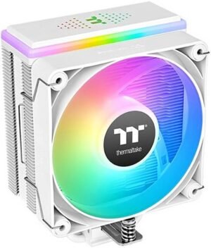 Thermaltake ASTRIA 200 ARGB Lighting Single Tower CPU Cooler, Compatible with Latest Intel LGA 1700 and AMD AM5 CPU, Support Up to 210W TDP Cooling Power, White