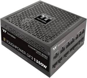 Thermaltake Toughpower GF3 Gold Full Modular Power Supply, TT Premium Edition, 1350W Max Capacity, 80 PLUS Gold, 140mm Ultra Quiet Smart Zero Fan, PCIe Gen 5.0 & ATX 3 .0, Black