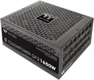 Thermaltake Toughpower GF3 Gold Full Modular Power Supply, TT Premium Edition, 1650W Capacity, 80 PLUS Gold, 140mm Ultra Quiet Smart Zero Fan, PCIe Gen 5.0 & ATX 3 .0, Black