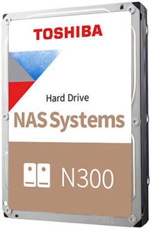 Toshiba N300 3.5" NAS Internal HDD, 10TB Capacity, 7200 RPM, 248 Mbps Data Transfer Speed, SATA 6.0 Gbit/s Interface, 512MB Buffer Size, Advanced Format, Halogen Free