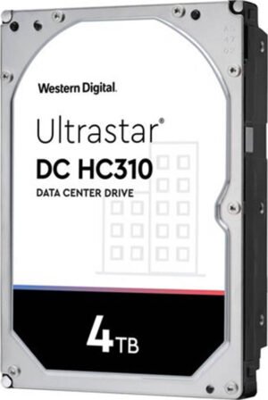 Western Digital Ultrastar DC HDD Server 7K6 Internal Hard Drive, 3.5 Form Factor, 4TB Capacity, 256MB Cache Size, 7200 RPM Disk Speed, SAS 12Gb/s Interface, 512E SE
