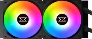 Xigmatek FROZR-O 240 AIO CPU Liquid Cooler, OLED Display Pump Head, 2x120mm ARGB Fan, Reinforced Metal Backplate, 1800 Rpm, 12 VDC