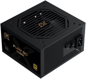 Xigmatek Fury GD 850W Fully Modular Power Supply, 80 Plus Gold, 12cm FDB Fan, LLC D2D & APFC, ATX 3.0 Factor, Japanese Capacitor, Support PCI-E Gen 5, SASO Cord, Black