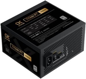 Xigmatek Titan PT 1200W Fully Modular Power Supply, 80 Plus Platinum , 12cm FDB Fan, LLC D2D & APFC, ATX 3.0 Factor, Japanese Capacitor, Support PCI-E Gen 5, UK Cord, Black