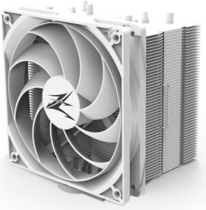 Zalman CNPS10X Performa CPU Cooler, 1500 RPM Fan Speed, 75.16 CFM FAN Airflow, EBR Bearing Type, Pure Copper, Pure Aluminum Materials, White