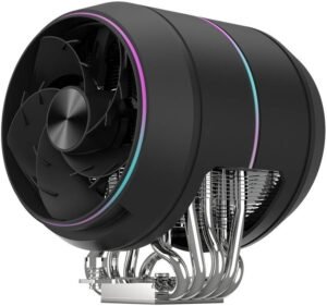 Zalman ZET 5 CPU Cooling, 2000 RPM Fan Speed, 44.48 CFM Fan Airflow, Pure Copper, Pure Aluminum, ABS, Hydro Bearing Type, Reverse Direct Touch Heatpipe, Black