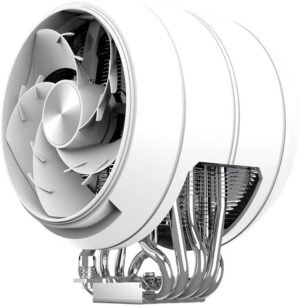 Zalman ZET 5 CPU Cooling, 2000 RPM Fan Speed, 44.48 CFM Fan Airflow, Pure Copper, Pure Aluminum, ABS, Hydro Bearing Type, Reverse Direct Touch Heatpipe, White
