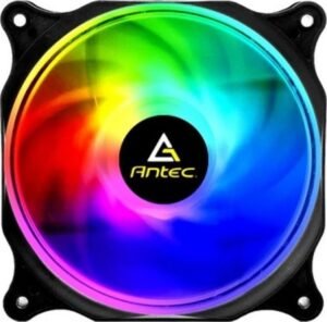 Antec F12 RGB 120mm Case Fan, RGB High Performance, 4 Pin RGB, 1000 RPM Fan Speed, 30.5 CFM Airflow, Black, Single Pack
