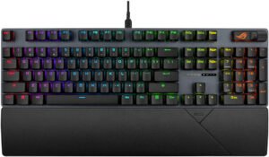 ASUS ROG Strix Scope II X Wired Gaming Keyboard, ROG NX Mechanical Switch, Hot-Swappable Switch, Sound-Dampening Foam, English-Arabic Layout, Black