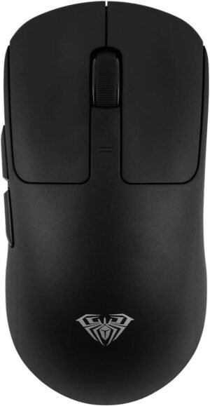 AULA SC680 Gaming Mouse, Up To 26000 DPI, 650 IPS Tracking Speed, RGB Light Effect, Broadcom KB-3633 High-End Chip, 500mAh Battery, Triple-Mode Connectivity, Black