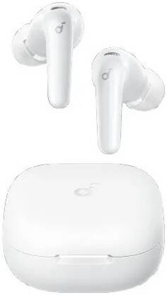 Anker Soundcore R60i NC True Wireless Earbud, 11mm Dynamic Drivers, Adaptive Noise Cancellation, Real-Time Language Translation, Up to 50 Hours Playtime, IP55 Water & Dust Resistance, White