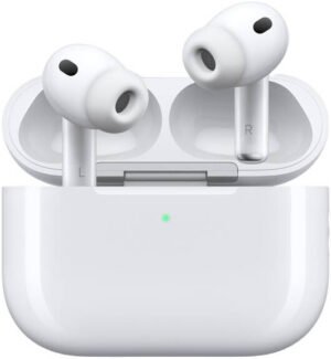 Apple Airpods Pro 3 Headphone, 4x Active Noise Cancellation, H2 Chip, Transparency Mode, Dual Beamforming Microphones, Bluetooth 5.3 Connectivity, Up to 8 Hours Listening Time, White