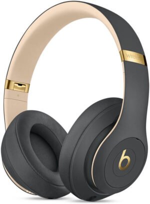 Beats Studio3 Wireless Bluetooth Headphones, Foldable, Adaptive Noise Canceling, Cushioned Earcups, Built-In Mic, Integrated Controls for Siri, Up to 22 Hours of Battery Life, Shadow Gray