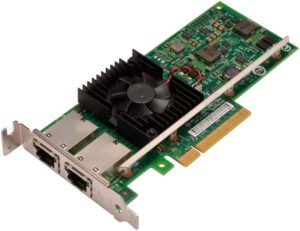 Dell Intel X540-T2 Dual Port 10GbE Network Adapter, Up to 10Gb/s Data Transfer Rate, Low Profile Bracket, PCI-E Bus, 2 x RJ45 Ethernet Ports