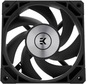 EKWB EK Quantum Phase 120 Black, 120mm PWM Cooling Fan, 550 to 2200 RPM, High Static Pressure Radiator Fan, FDB Bearing