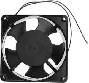 FYE 2123HSL Server Cabinet Fan, 120mm Fan Size, 2500 RPM Fan Speed, 75 CFM Fan Airflow, AC 220 - 240 Voltage, 50Hz/60Hz Frequency, Single Pack, Black