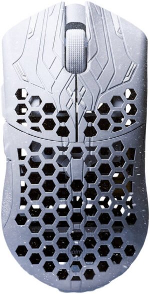 Finalmouse ULX Frostlord Wireless Gaming Mouse, 33g Carbon Fiber Composite, 8000Hz Polling, PixArt Sensor, 319 s Click Latency, Huano Blueshell Switches, Medium